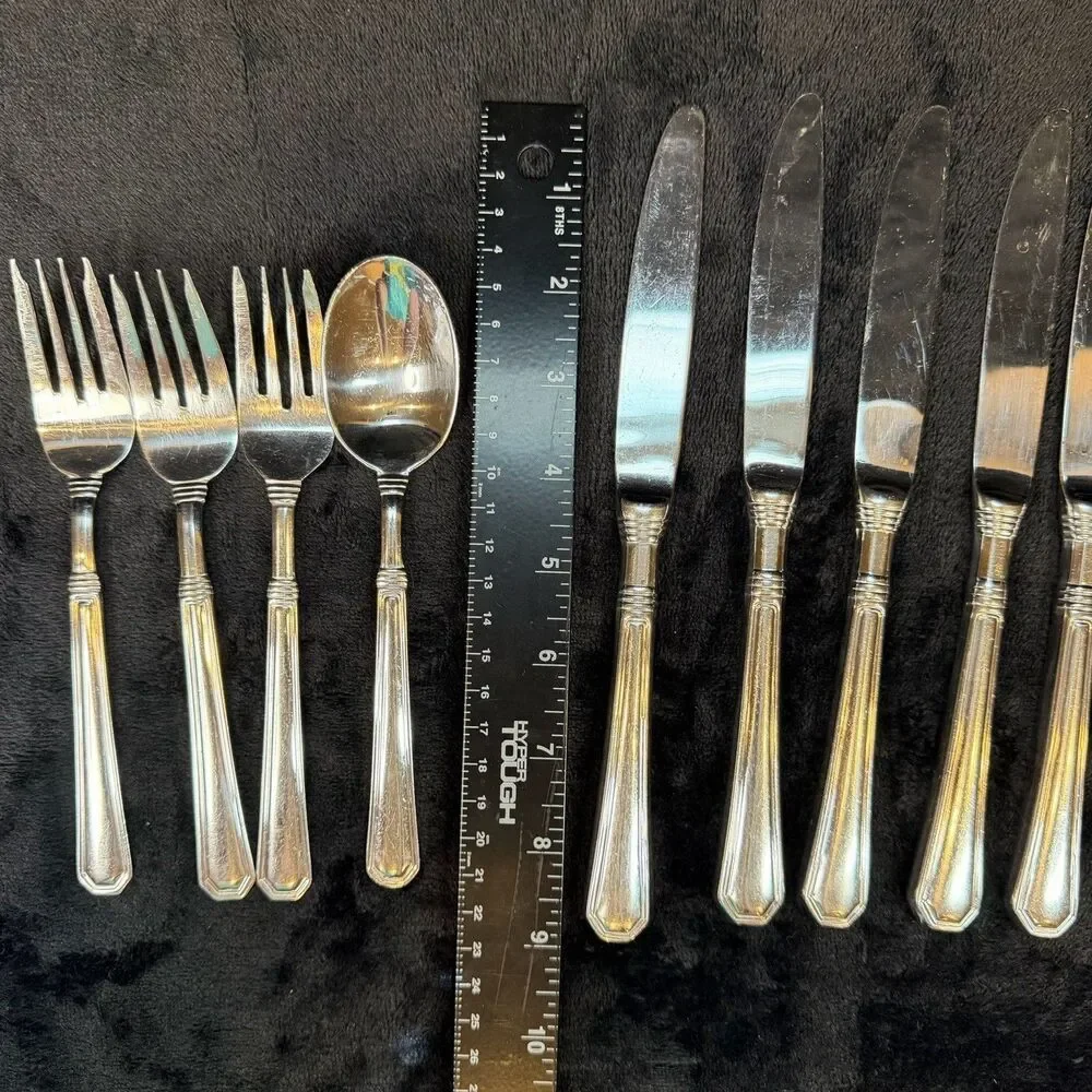 Pfaltzgraff Providence Stainless Flatware 14 Pieces 9 Knives 4 Forks 1 Spoon